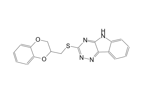3-[(2,3-dihydro-1,4-benzodioxin-2-ylmethyl)sulfanyl]-5H-[1,2,4]triazino[5,6-b]indole
