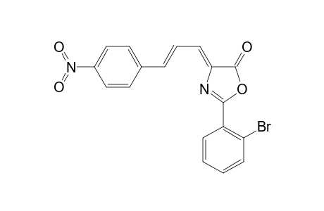 (4Z)-2-(2-bromophenyl)-4-[(E)-3-(4-nitrophenyl)prop-2-enylidene]-1,3-oxazol-5-one