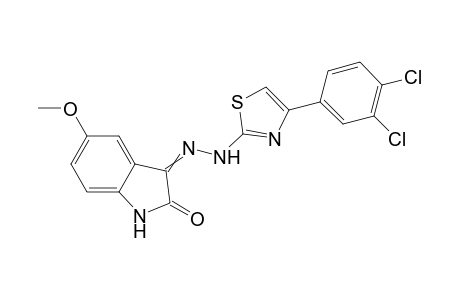 3-{2-[4-(3,4-Dichlorophenyl)thiazol-2-yl]hydrazono}-5-methoxyindolin-2-one