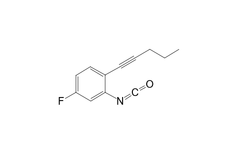 4-Fluoro-2-isocyanato-1-(pent-1-yn-1-yl)benzene