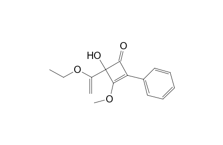4-(1-Ethoxyethenyl)-4-hydroxy-3-methoxy-2-phenyl-2-cyclobuten-1-one