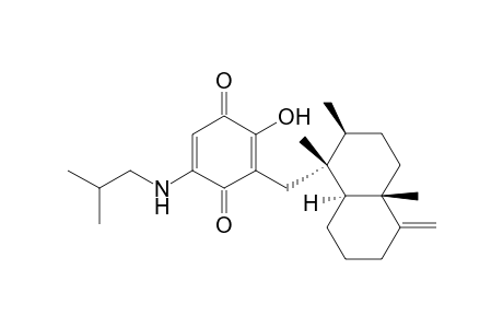2,5-Cyclohexadiene-1,4-dione, 3-[(decahydro-1,2,4a-trimethyl-5-methylene-1-naphthalenyl)methyl]-2-hydroxy-5-[(2-methylpropyl)amino]-, [1R-(1.alpha.,2.beta.,4a.beta.,8a.alpha.)]-