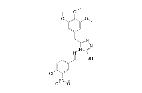 4-[(E)-(4-Chloro-3-nitrobenzylidene)-amino]-5-(3,4,5-trimethoxybenzyl)-4H-1,2,4-triazole-3-thiol