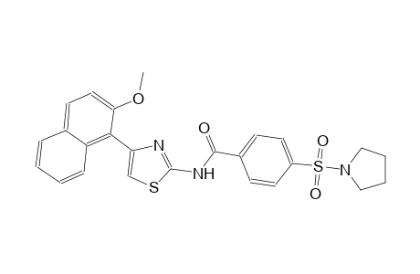 benzamide, N-[4-(2-methoxy-1-naphthalenyl)-2-thiazolyl]-4-(1-pyrrolidinylsulfonyl)-