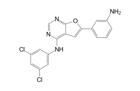 6-(3-aminophenyl)-N-(3,5-dichlorophenyl)-4-furo[2,3-d]pyrimidinamine