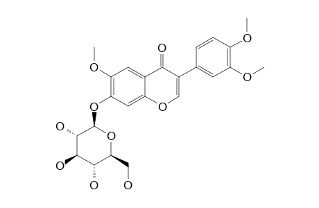 ClADRASTIN-7-O-BETA-D-GLUCOPYRANOSIDE