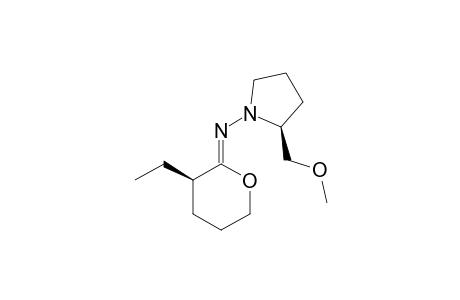 (R,S)-(+)-N-(2-Methoxymethylpyrrolidin-1-yl)-2-ethyltetrapyran-2-ylidenamine