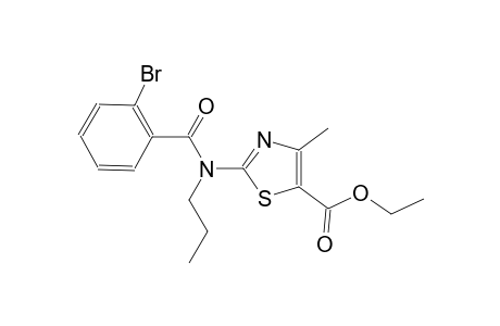 ethyl 2-[(2-bromobenzoyl)(propyl)amino]-4-methyl-1,3-thiazole-5-carboxylate
