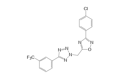 2-{[3-(p-chlorophenyl)-1,2,4-oxadiazol-5-yl]methyl}-5-(alpha,alpha,alpha-trifluoro-m-tolyl)-2H-tetrazole