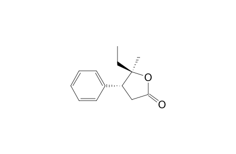 2(3H)-Furanone, 5-ethyldihydro-5-methyl-4-phenyl-, cis-