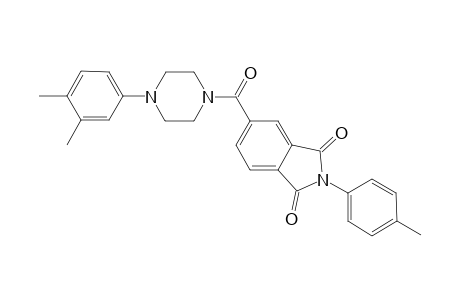 5-[4-(3,4-dimethylphenyl)piperazin-1-yl]carbonyl-2-(4-methylphenyl)isoindole-1,3-dione