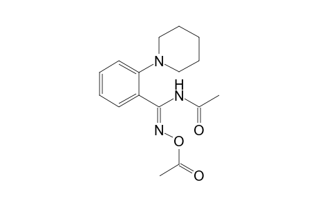 2-Piperidinobenzamide - N,O-diacetyloxime