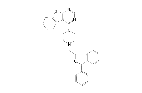 benzhydryl 2-[4-(5,6,7,8-tetrahydro[1]benzothieno[2,3-d]pyrimidin-4-yl)-1-piperazinyl]ethyl ether