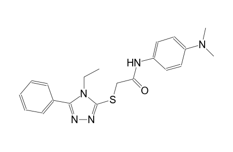 N-[4-(dimethylamino)phenyl]-2-[(4-ethyl-5-phenyl-4H-1,2,4-triazol-3-yl)sulfanyl]acetamide