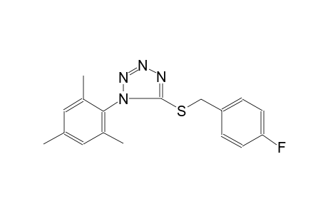 1H-tetrazole, 5-[[(4-fluorophenyl)methyl]thio]-1-(2,4,6-trimethylphenyl)-