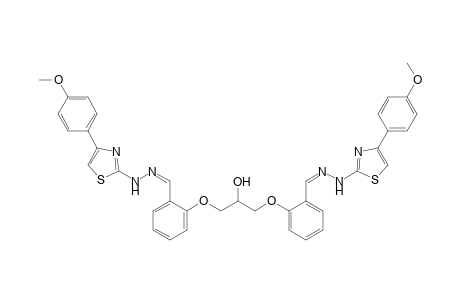 1,3-Bis(2-((2-(4-(4-methoxyphenyl)thiazol-2-yl) hydrazono)methyl)phenoxy)propan-2-ol