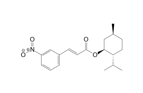 (E)-((1S,2R,5S)-2-Isopropyl-5-methylcyclohexyl) 3-(3-nitrophenyl)acrylate