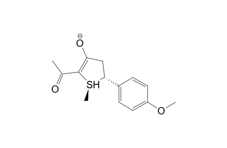 (1R,5R)-2-Acetyl-5-(4-methoxy-phenyl)-1-methyl-4,5-dihydro-1H-1lambda*4*-thiophen-3-ol anion