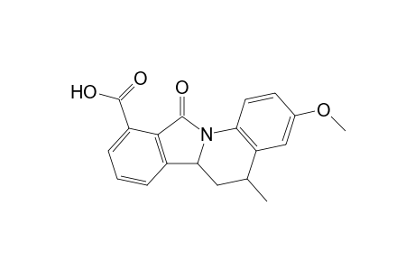 3-Methoxy-5-methyl-5,6,6a,11-tetrahydro-11-oxoisoindolo[2,1-a]quinoline-10-carboxylic acid