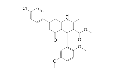 3-quinolinecarboxylic acid, 7-(4-chlorophenyl)-4-(2,5-dimethoxyphenyl)-1,4,5,6,7,8-hexahydro-2-methyl-5-oxo-, methyl ester