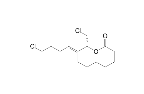 3-(E)-Chlorobutylidene-4R-chloromethyl-5R-pentyl-.gamma.-butyrolactone