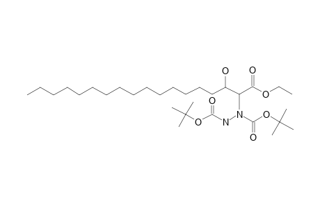 Stearic acid, 3-hydroxy-2-[[N-[N-boc]amino-N-boc]amino]-