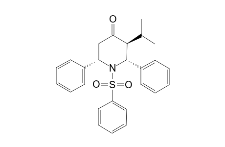 N-PHENYLSULFONYL-T(3)-ISOPROPYL-R(2),C(6)-DIPHENYLPIPERIDIN-4-ONE