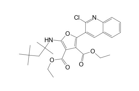 Diethyl 2-(2-chloroquinolin-3-yl)-5-(2,4,4-trimethylpentan-2-ylamino)furan-3,4-dicarboxylate