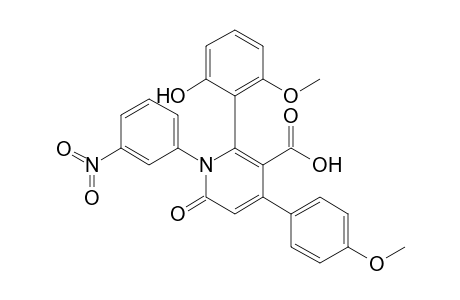 1-(3-Nitrophenyl)-4-(4-methoxyphenyl)-6-(2-hydroxy-6-methoxyphenyl)-5-carboxy-2-oxo-1,2-dihydropyridine