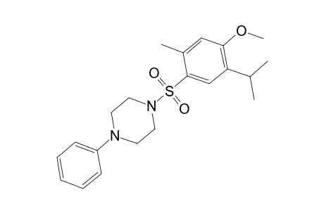 1-{[4-methoxy-2-methyl-5-(propan-2-yl)benzene]sulfonyl}-4-phenylpiperazine
