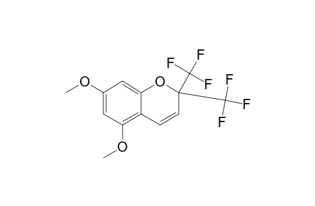 5,7-DIMETHOXY-2,2-BIS-(TRIFLUOROMETHYL)-2H-CHROMENE