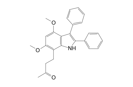1-(4,6-Dimethoxy-2,3-diphenylindolyl-7-yl)butan-3-one