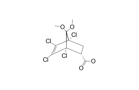 (+/-)-(1R*,2R*,4S*)-1,4,5,6-TETRACHLORO-7,7-DIMETHOXYBICYCLO-[2.2.1]-HEPT-5-EN-2-YL-CARBOXYLIC-ACID