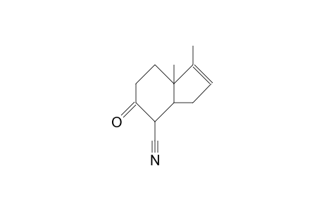 2-Cyano-6,7-dimethyl-bicyclo(4.3.0)non-7-en-3-one