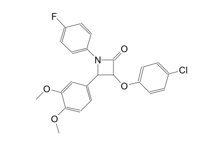 2-azetidinone, 3-(4-chlorophenoxy)-4-(3,4-dimethoxyphenyl)-1-(4-fluorophenyl)-