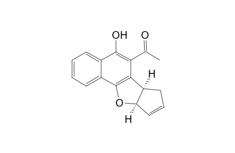 (6bR*,9aR*)-6-Acetyl-6b,9a-dihydro-5-hydroxy-7H-cyclopenta[b]naphtho[1,2-d]furan