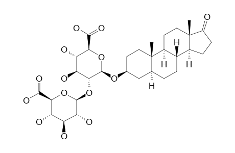 EPIANDROSTERONE-3-O-BETA-D-GLUCURONOPYRANOSYL-(1->2)-BETA-D-GLUCURONOPYRANOSIDE