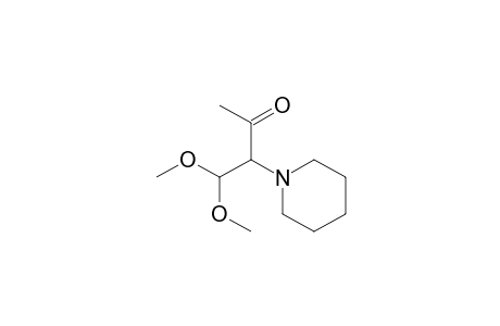 4,4-Dimethoxy-3-(1-piperidinyl)-2-butanone