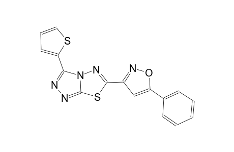[1,2,4]triazolo[3,4-b][1,3,4]thiadiazole, 6-(5-phenyl-3-isoxazolyl)-3-(2-thienyl)-