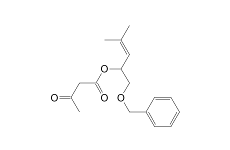(4-methyl-1-phenylmethoxy-pent-3-en-2-yl) 3-oxidanylidenebutanoate