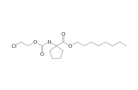 1-Aminocyclopentanecarboxylic acid, N-(2-chloroethoxycarbonyl)-, octyl ester