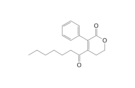4-Heptanoyl-3-phenyl-5,6-dihydropyran-2-one
