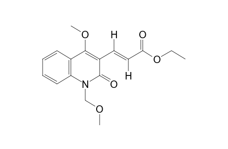 trans-1,2-dihydro-4-methoxy-1-(methoxymethyl)-2-oxo-3-quinolineacrylic acid, ethyl ester