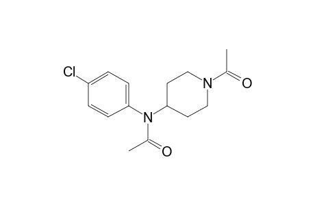 N-(4-Chlorophenyl)-4-piperidinamine, N,N'-bis(acetyl)-