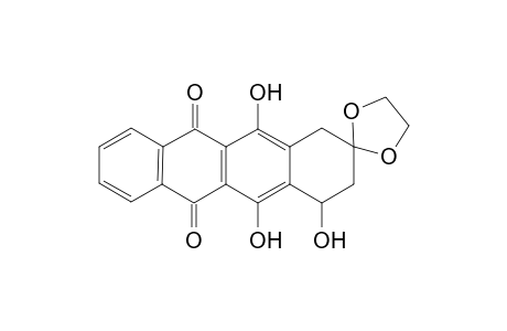 6',7',11'-trihydroxyspiro[1,3-dioxolane-2,9'-8,10-dihydro-7H-tetracene]-5',12'-dione