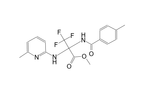 alanine, 3,3,3-trifluoro-N-(4-methylbenzoyl)-2-[(6-methyl-2-pyridinyl)amino]-, methyl ester