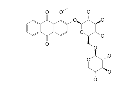 RUBERYTHRIC-ACID-1-METHYLETHER;ALIZARIN-1-METHYLETHER-2-O-PRIMEVEROSIDE