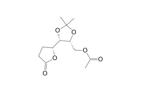D-arabino-Heptonic acid, 2,3-dideoxy-5,6-O-(1-methylethylidene)-, .gamma.-lactone, acetate