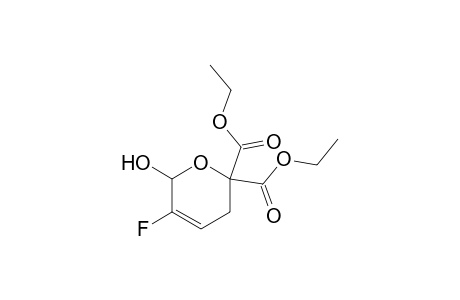 3-Fluoro-2-hydroxy-2,5-dihydropyran-6,6-dicarboxylic acid diethyl ester