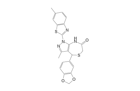 1H-pyrazolo[3,4-e][1,4]thiazepin-7(6H)-one, 4-(1,3-benzodioxol-5-yl)-4,8-dihydro-3-methyl-1-(6-methyl-2-benzothiazolyl)-